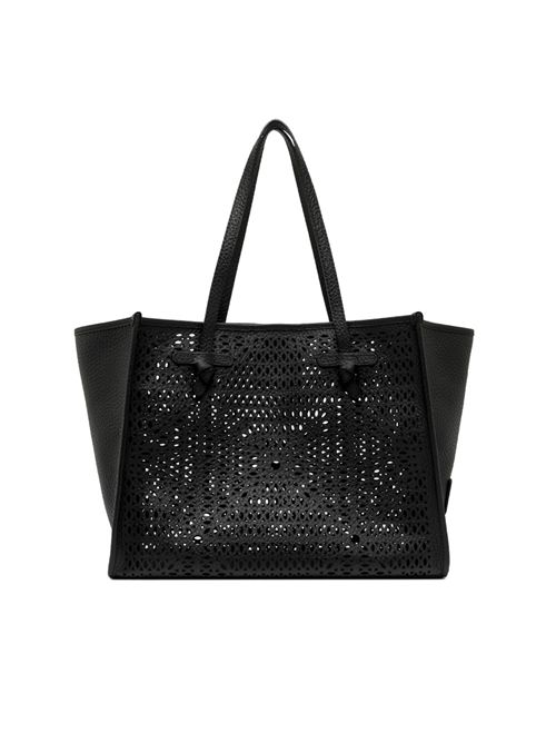 Shopping Bag Marcella in pelle traforata Nero GIANNI CHIARINI | BS 12390 LNRNERO